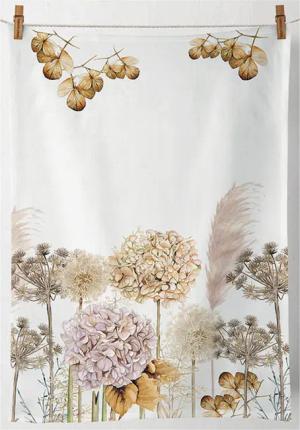 Ambiente® Geschirrtuch Dried flowers, (1-tlg., 1-teilig),