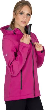 Trigema Softshelljacke TRIGEMA Taillierte Softshell–Kapuzenjacke (1-St)