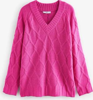 Next V-Ausschnitt-Pullover Tunikapullover mit V-Ausschnitt und