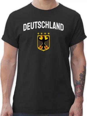 Shirtracer T-Shirt Deutschland Wappen mit Bundesadler,