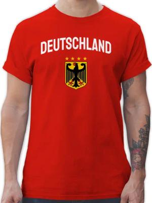 Shirtracer T-Shirt Deutschland Wappen mit Bundesadler,