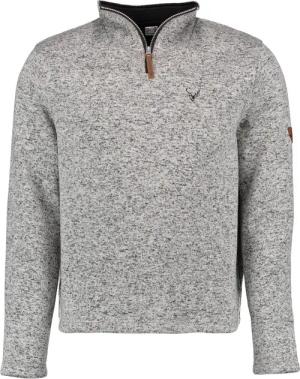 OS Trachten Strickfleece-Pullover Wukom Troyer hochgeschlossen