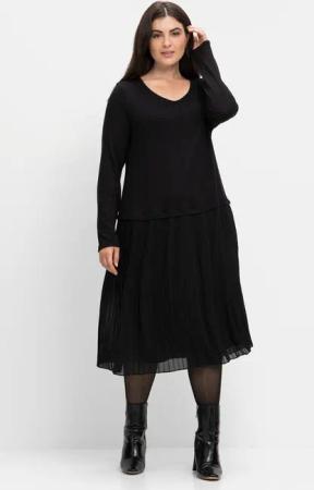 Sheego Strickkleid Strickkleid