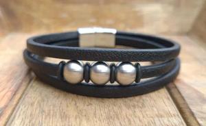 NAHLE Lederarmband Herren Damen Leder Armband