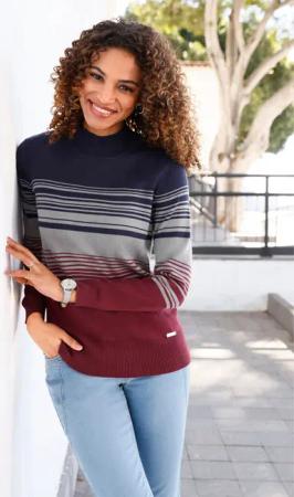 Stehkragenpullover
