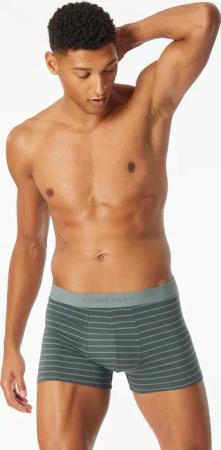 Shorts 3er-Pack Organic Cotton Webgummibund uni/gestreift mehrfarbig - 95/5 10