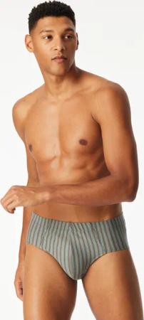 Supermini Slip 3er-Pack Organic Cotton uni/gestreift mehrfarbig - 95/5 9