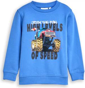 TOM TAILOR Jungen Sweatshirt mit Print, blau, Uni, Gr. 128/134