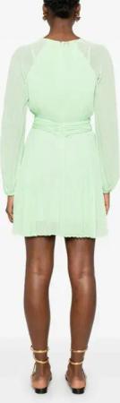 Twin-Set - Pleated Wrap Dress - Größe 40 - grün