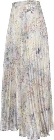 Golden Goose - Floral Pleated Maxi Skirt – Multicolor - Größe 40 - bunt