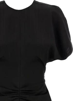 Victoria Beckham - 'Gathered Waist Mini' Dress - Größe 6 - schwarz