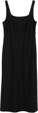 Vince - Soft Square Nk Column Dress - Größe 6 - schwarz