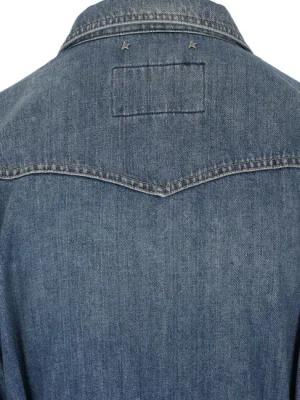 Golden Goose - Denim Maxi Shirt Dress – Blue - Größe 40 - blau