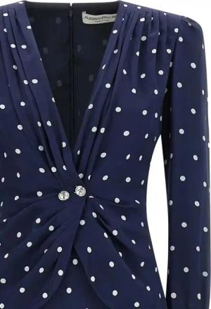 Alessandra Rich - Polka Dot Dress - Größe 40 - schwarz