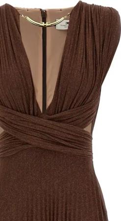 Elisabetta Franchi - 'Red Carpet' Dress - Größe 42 - braun