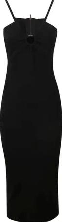 Michael Kors - Form-Fitting Black Midi Dress - Größe S - schwarz
