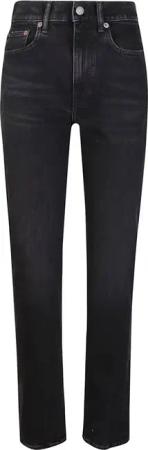 Polo Ralph Lauren - High-Waisted Straight-Leg Denim Jeans - Größe 29 - schwarz