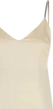 Peserico - Viscose Satin Midi Dress - Größe 38 - beige