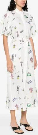 Alemais - Salve Terrah Midi Dress - Größe 8 - weiß