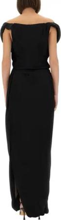 Vivienne Westwood - "Ginnie Amber" Long Dress - Größe 42 - schwarz