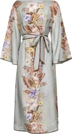 Zimmermann - Coco Floral-Print Midi Dress - Größe 1 - grün