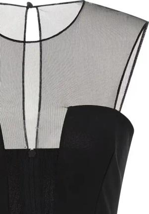 Nensi Dojaka - Tulle Insert Dress - Größe 40 - schwarz
