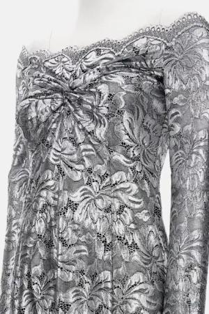 Paco Rabanne - Fitted Grey Lace Dress - Größe 38 - grau