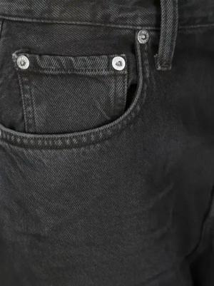 Agolde - High-Waisted Baggy Jeans With Button Closure - Größe 25 - schwarz