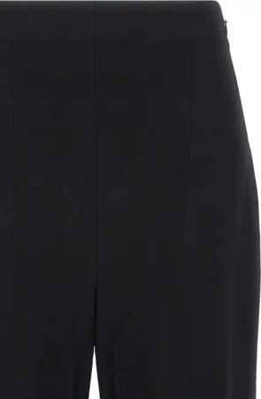 Alberta Ferretti - Beaded High-Waisted Stretch Wool Pants - Größe 38 - schwarz