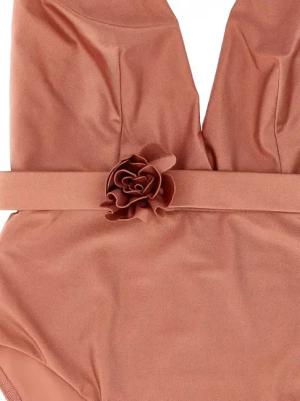 Zimmermann - Lucky Plunge Flower' One-Piece Swimsuit - Größe 2 - pink