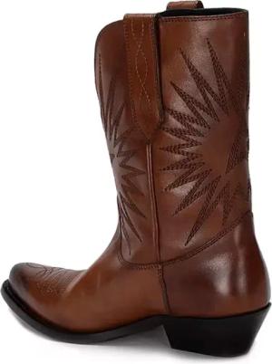 Golden Goose Stiefel - Wish Star Low Boots With Embroideries Leather Uppe - Gr. 39 (EU) - in Schwarz - für Damen