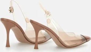 Gianvito Rossi Hohe Schuhe - Diana 85 In Pvc Pumps Slingback - Gr. 37 (EU) - in Beige - für Damen