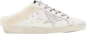 Golden Goose Low-Top Sneaker - Super Star Sabot Leather Sneakers - Gr. 36 (EU) - in Weiß - für Damen