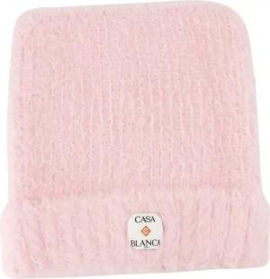 Casablanca Caps & Mützen - Fluffy Square Beanie - Nylon - Pink - Gr. ONE SIZE - in Rosa - für Damen