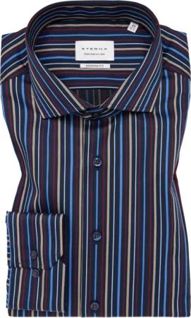 MODERN FIT Hemd in navy gestreift