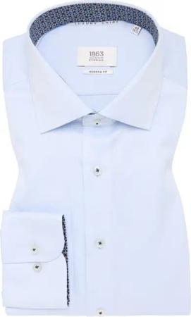 MODERN FIT Hemd in himmelblau unifarben