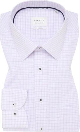 MODERN FIT Hemd in lavender kariert
