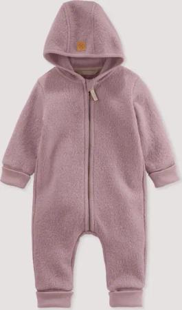 hessnatur Baby Walkoverall aus Bio-Merinowolle - lila - Größe 98/104