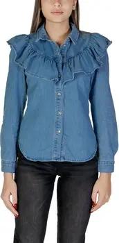Only Blusen ONLINDIGO LIFE LS FRILL DB DNM QYT 15297988
