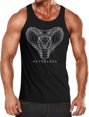 Neverless Tanktop Herren Tank-Top Kobra Print