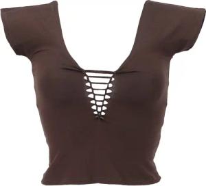Guru-Shop T-Shirt Bauchfreies Goa Psytrance Pixi