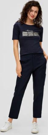 s.Oliver 7/8-Hose Relaxed: Hose aus Baumwollmix