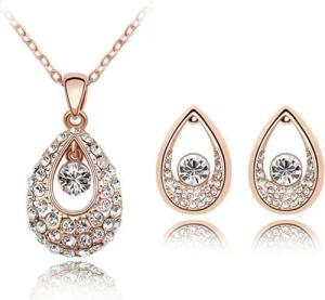 BUNGSA Schmuckset Schmuckset Golden Tear Rosegold