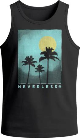 Neverless Tanktop Herren Tank-Top Palmen-Motiv Sommer