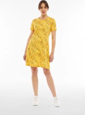 Freddy Jerseykleid Sommerliches Jersey-Kleid mit floraler