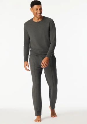 Sweatshirt langarm dunkelgrau-meliert - Mix+Relax 48