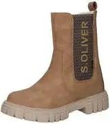 s.Oliver Chelsea Stiefelette Mädchen beige