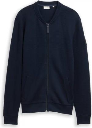 TOM TAILOR Herren Bomberjacke aus Baumwolle, blau, Uni, Gr. XL