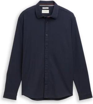 TOM TAILOR Herren Slim Fit Hemd mit Stretch, blau, Meliert, Gr. XXXL