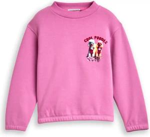 TOM TAILOR Mädchen Cropped Sweatshirt mit Wendepailletten, rosa, Uni, Gr. 104/110
